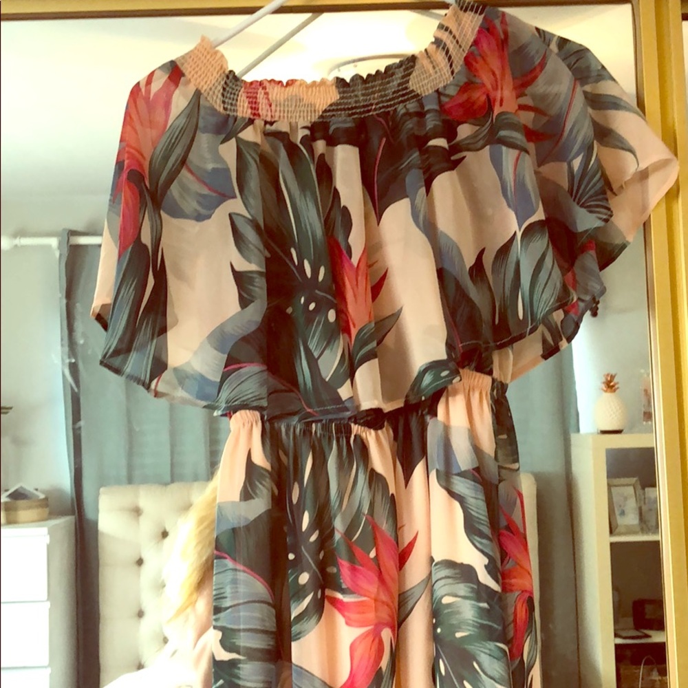 Show me your Mumu palm dress